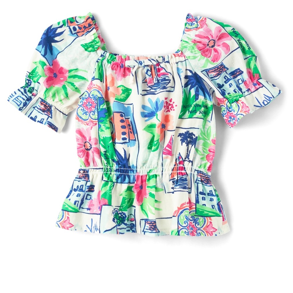 Floral Puff Sleeve Top